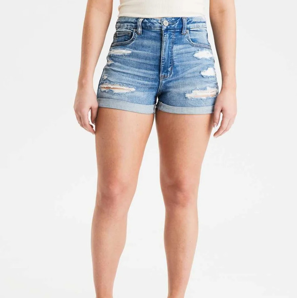 American Eagle Outfitters Denim - AE Ne(x)t Level Curvy Denim Shortie Short
